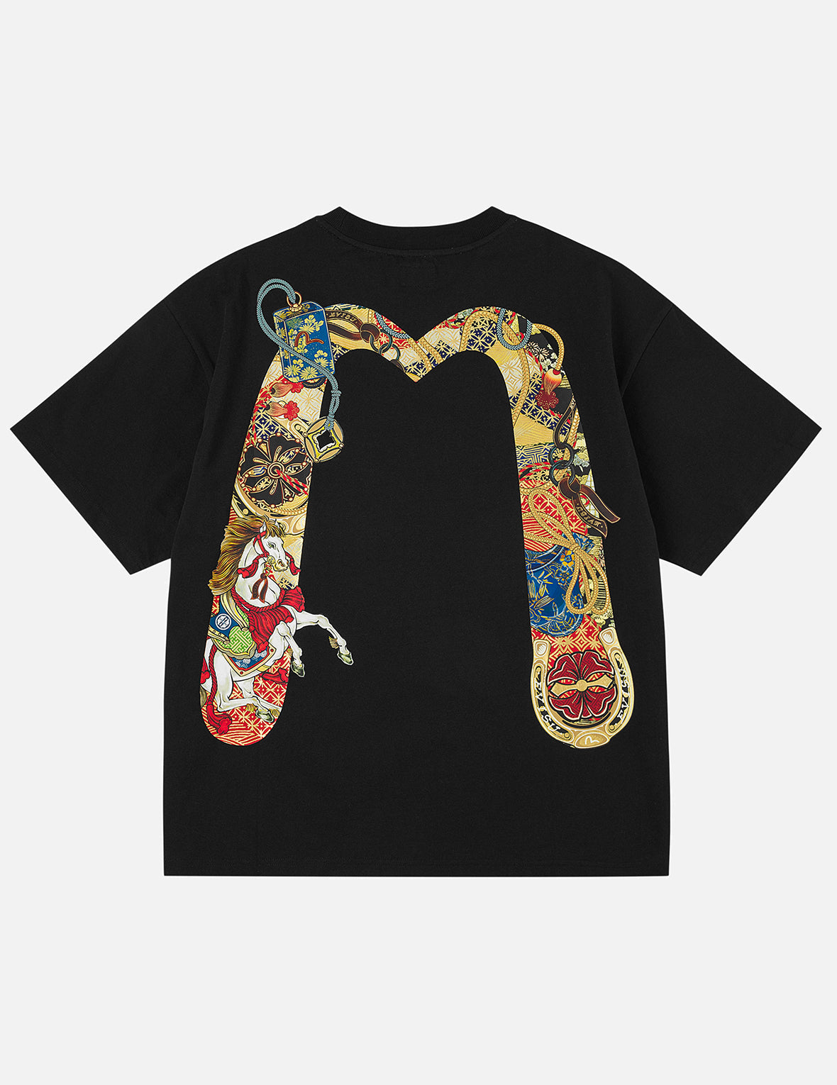 Year Of Horse Daicock Printed T-shirt - Black – EVISU