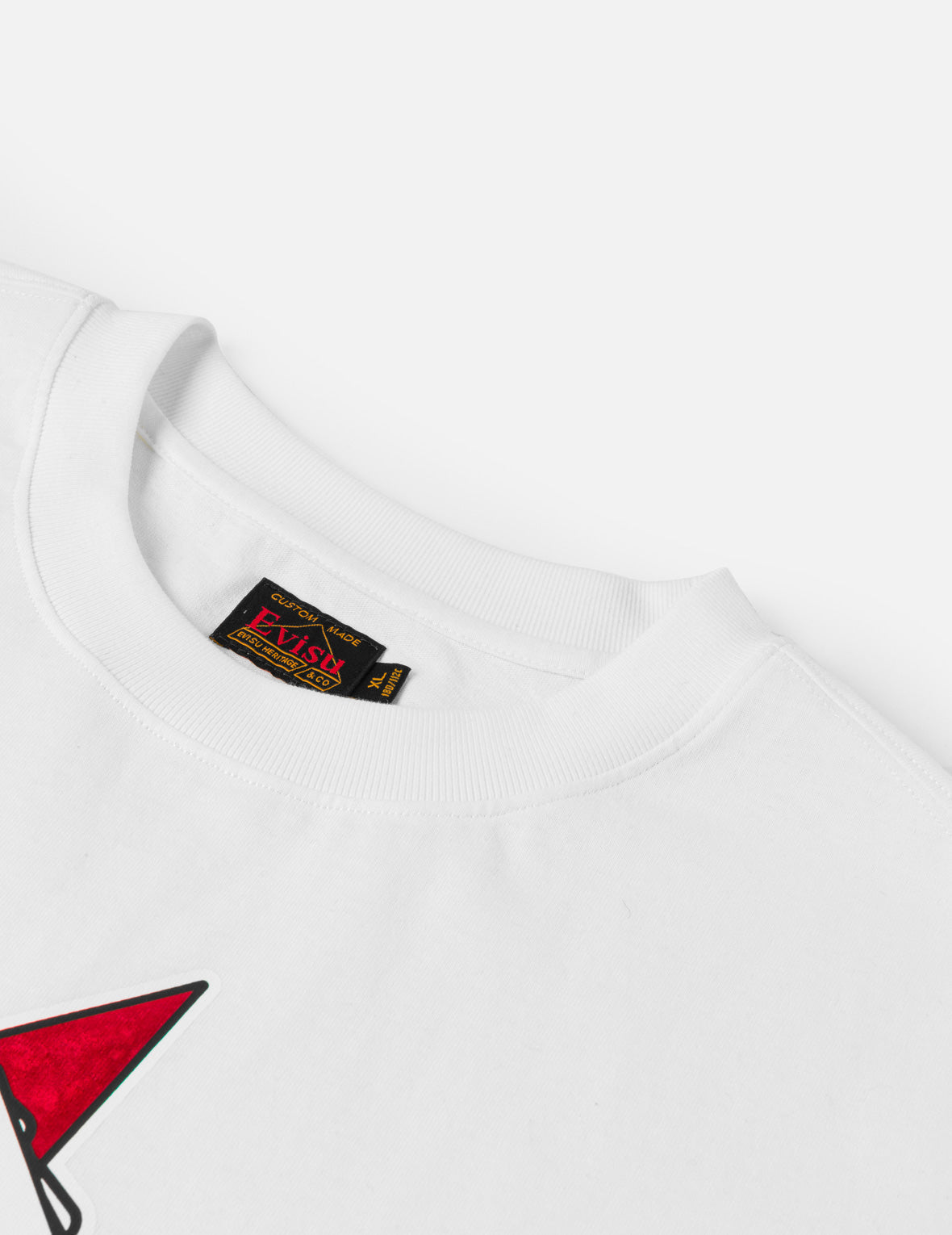 ポーカーエースとフロックドスター Tシャツ - ホワイト – EVISU