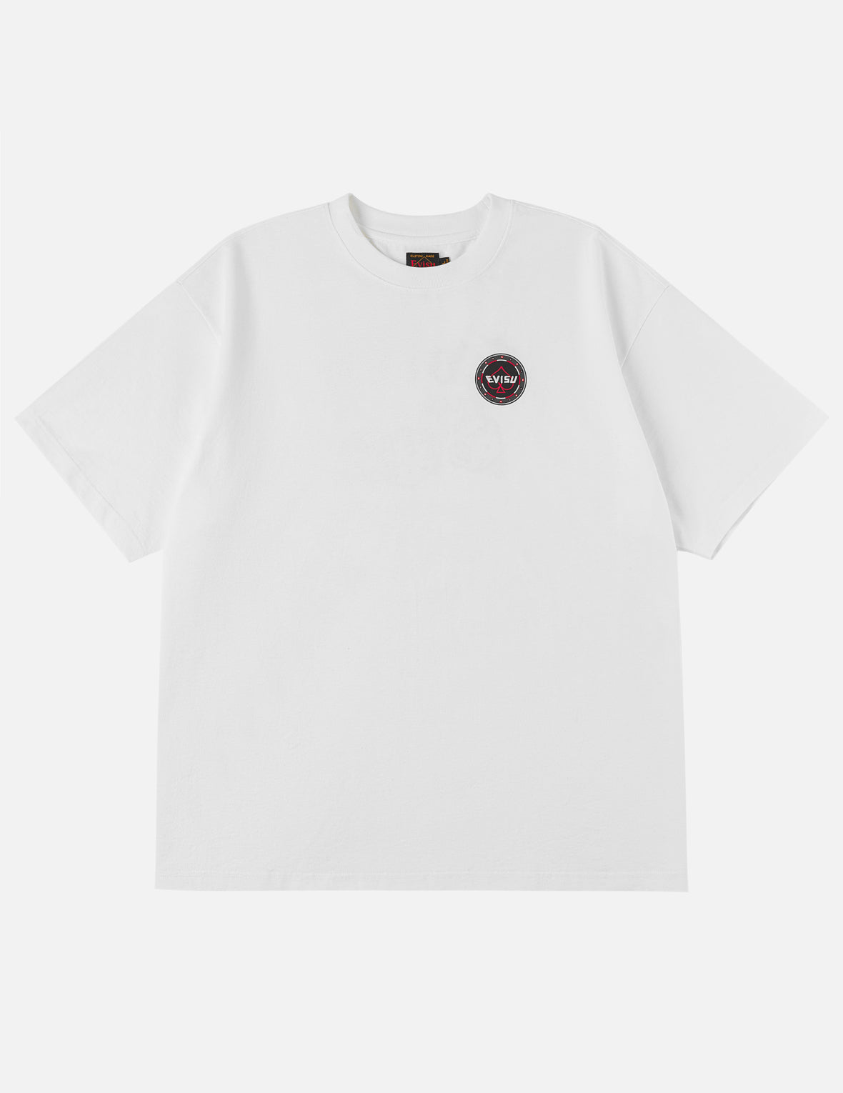 ポーカーラッキーダイスとフロックドカモメ Tシャツ - ホワイト – EVISU