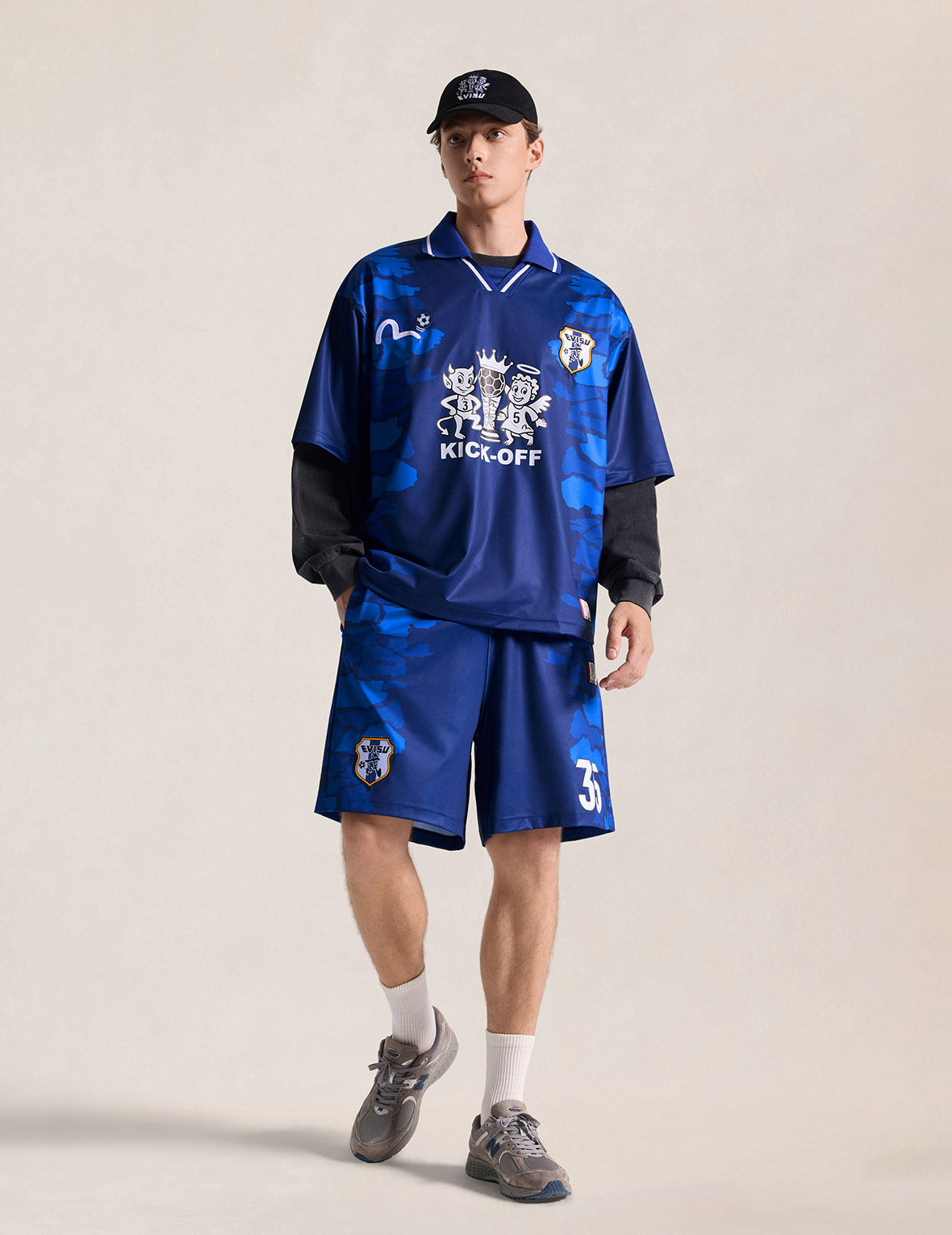 Ishigaki Camo Print Football Jersey