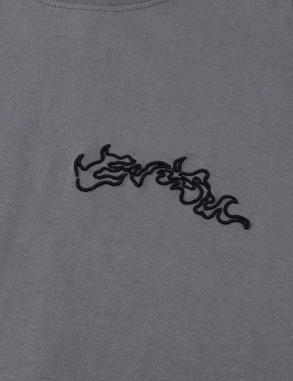 スカル侍刺繍 Tシャツ