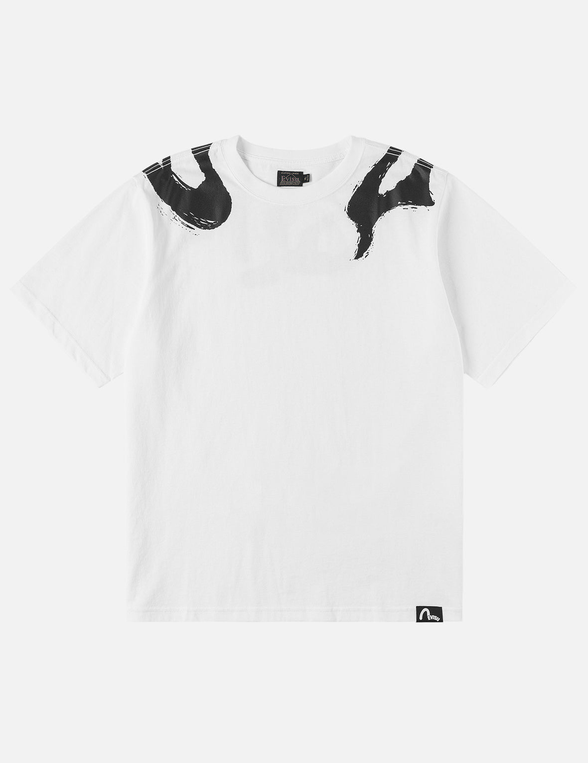 EVISU Brushstroke Cross-shoulder Logo T-Shirt