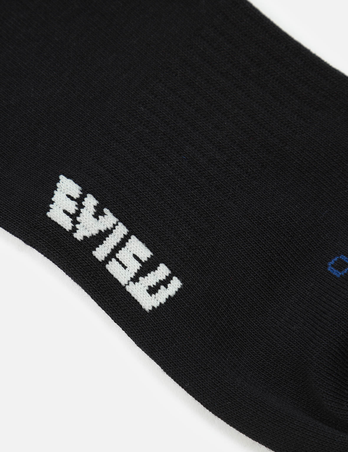 Sea Wave and Logo Jacquard Long Socks