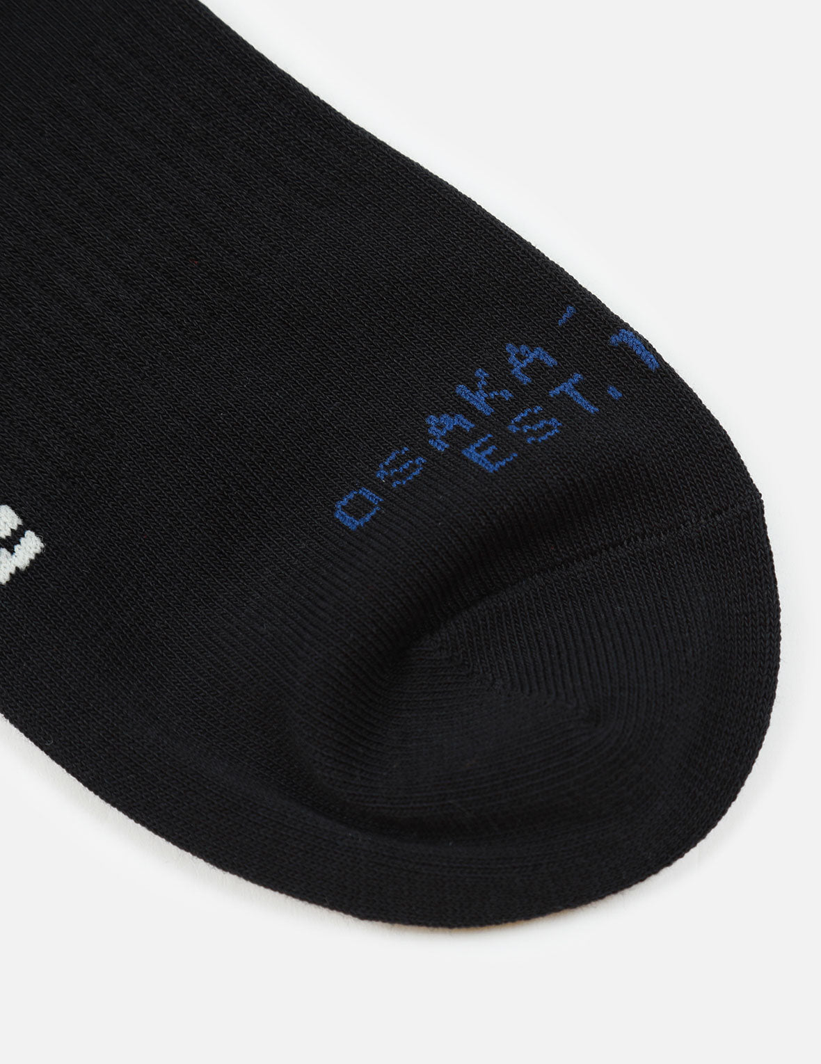 Sea Wave and Logo Jacquard Long Socks