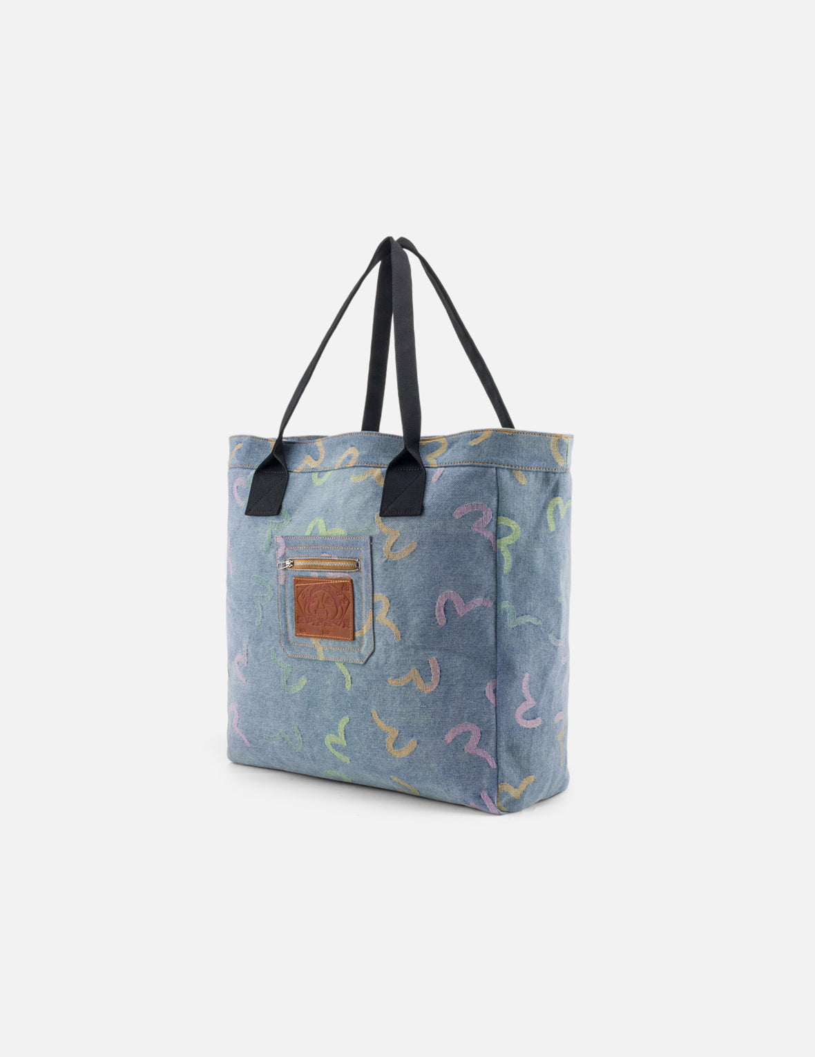 オールオーバーカモメ デニムトートバッグ – EVISU