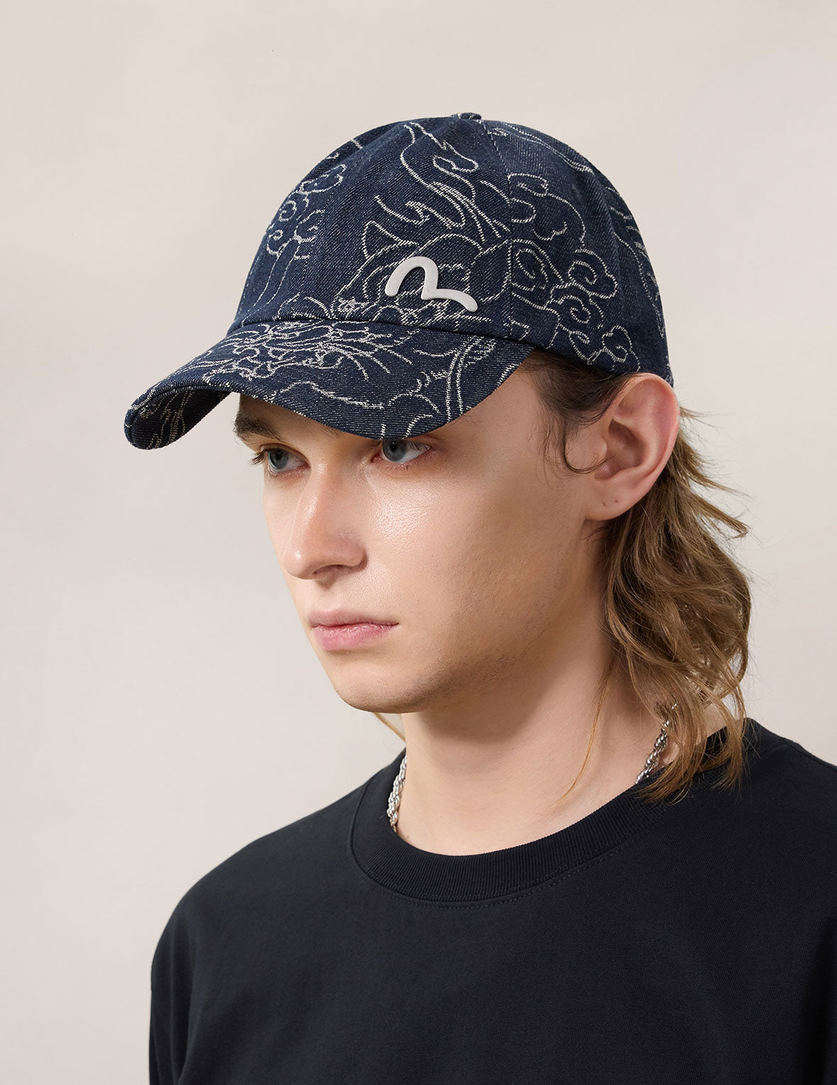 evisu キャップ デニム サンプル品 超レア オールオーバーレオパード デニムキャップ – EVISU