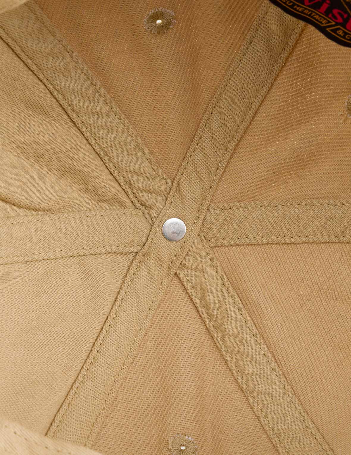 EVISUロゴ刺繍 キャップ - ブラック