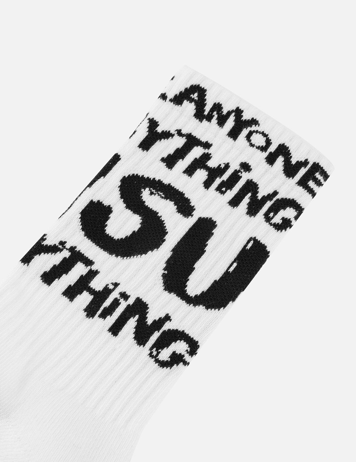 Slogan Jacquard Long Socks