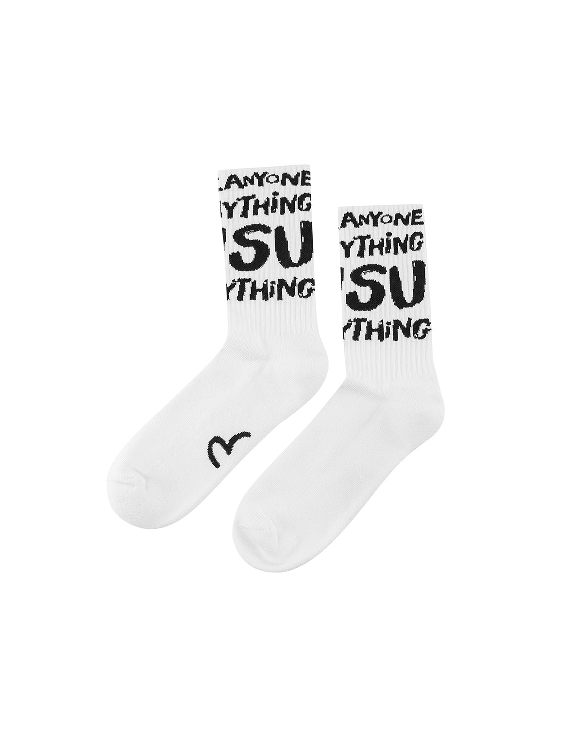 Slogan Jacquard Long Socks