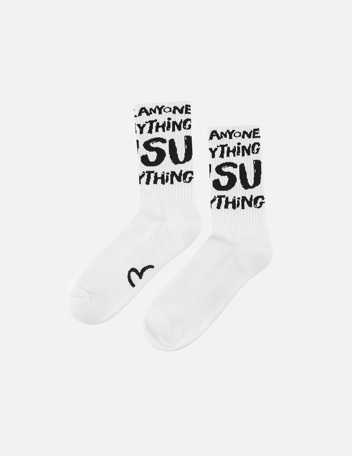 Slogan Jacquard Long Socks