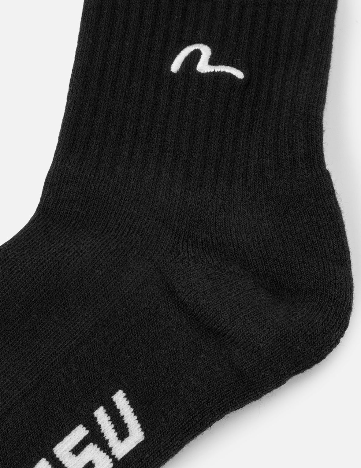 Seagull Embroidery Mid Socks