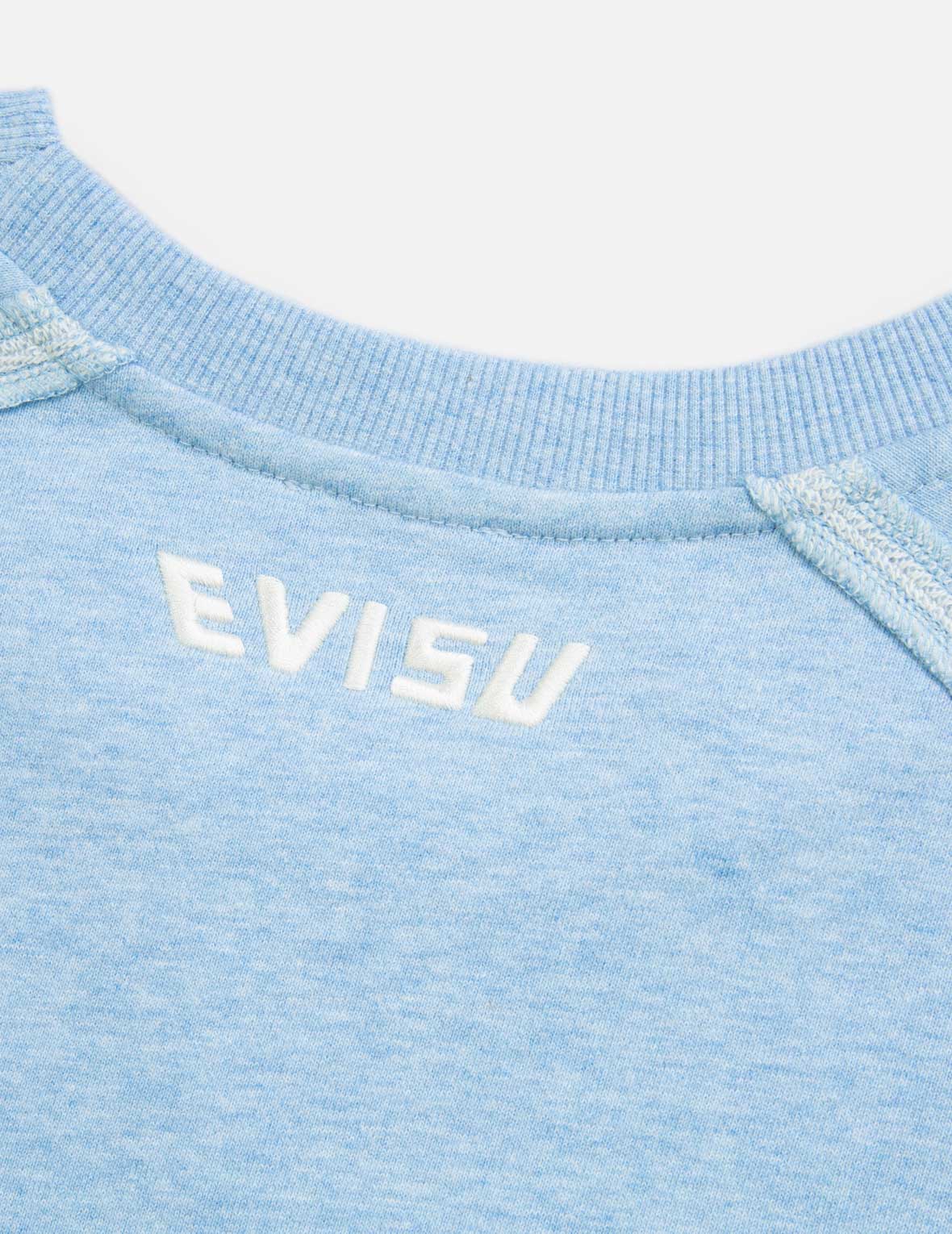 Seagull and Logo Embroidery Cropped Sweatshirt