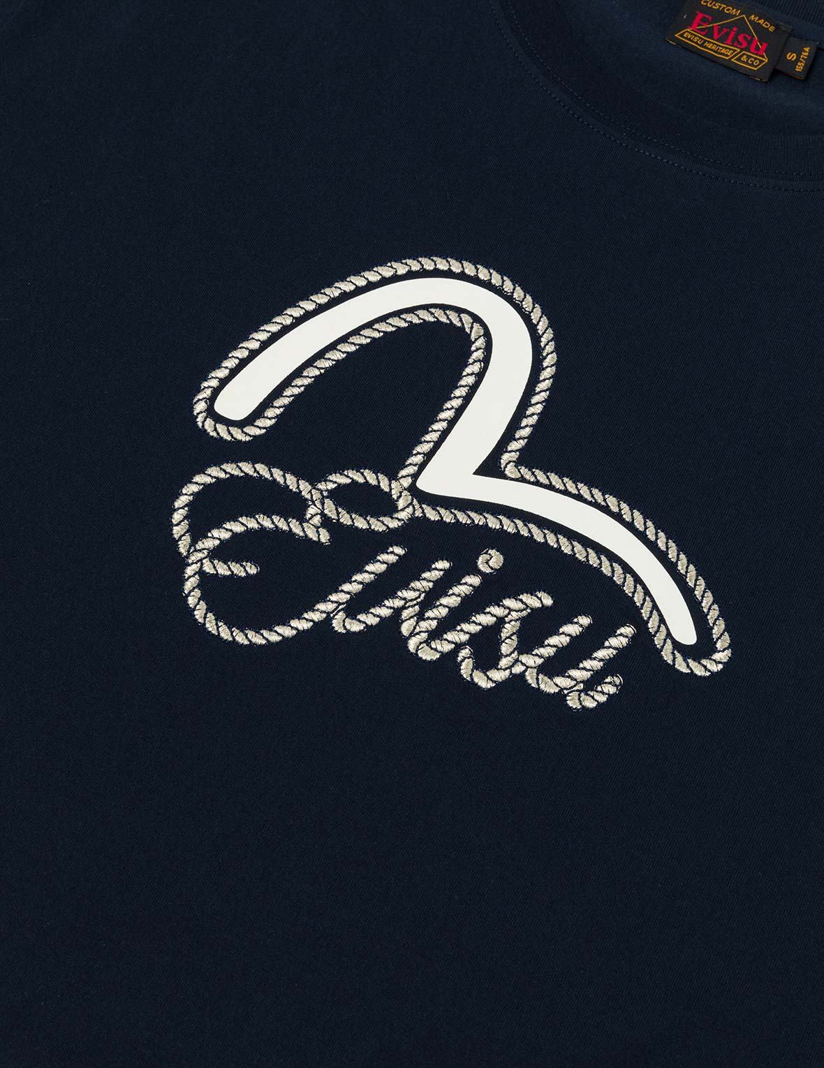 カモメプリントとツイストロープロゴ刺繍 ボーイフレンド Tシャツ