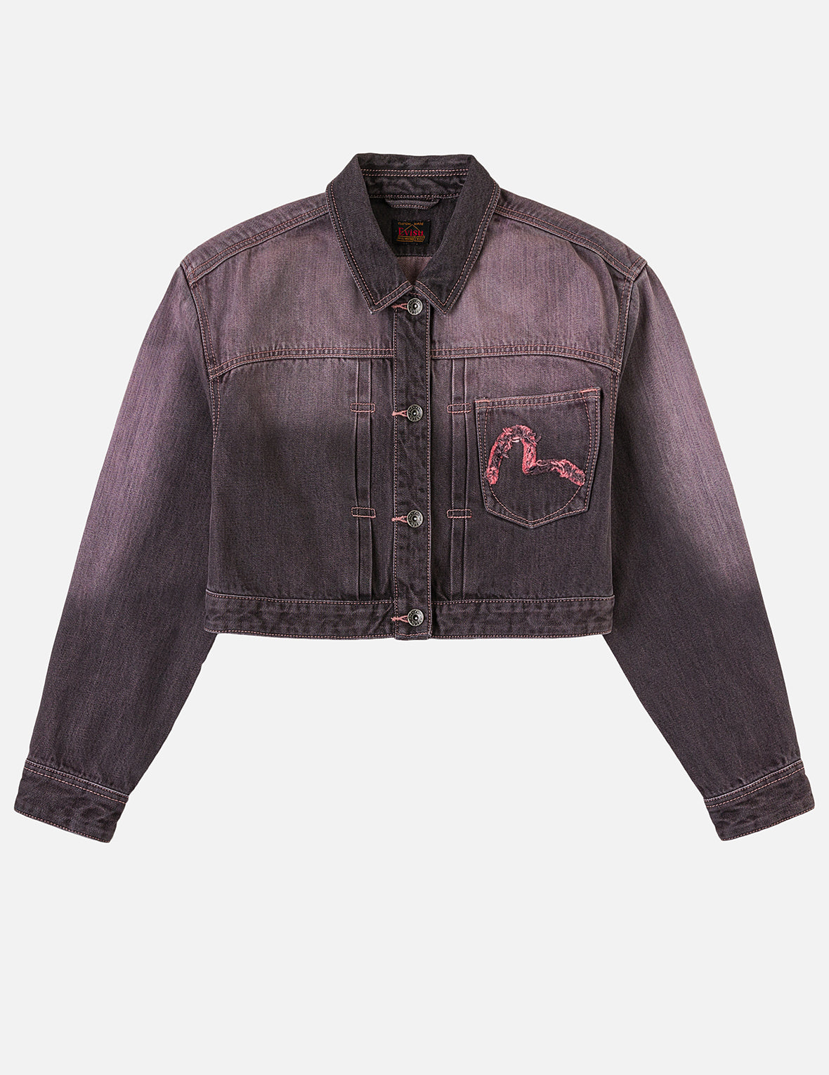 Embroidery Two Way Denim Jacket
