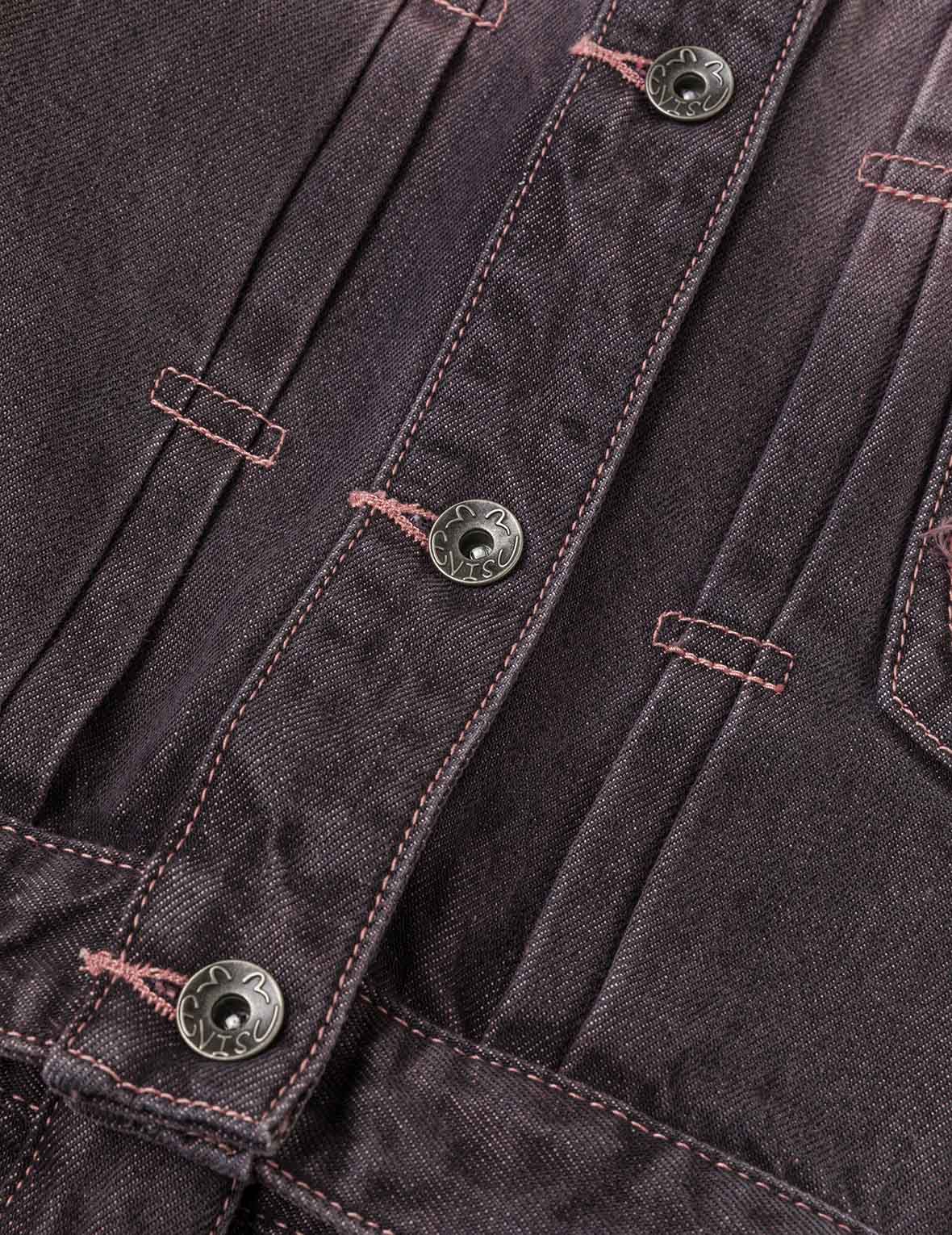 Embroidery Two Way Denim Jacket