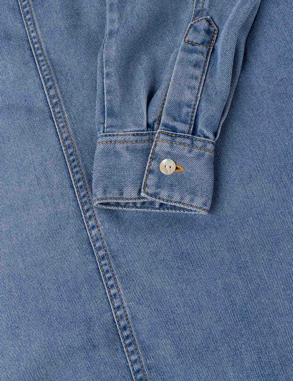 猫刺繍 デニムドレス