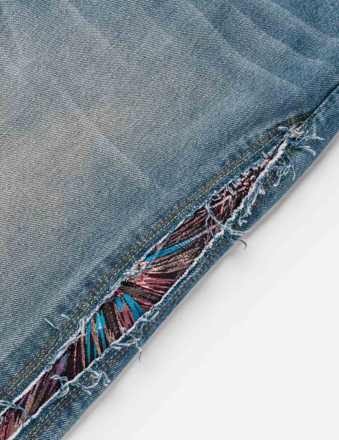 ブロケードパッチワーク バルーンジーンズ