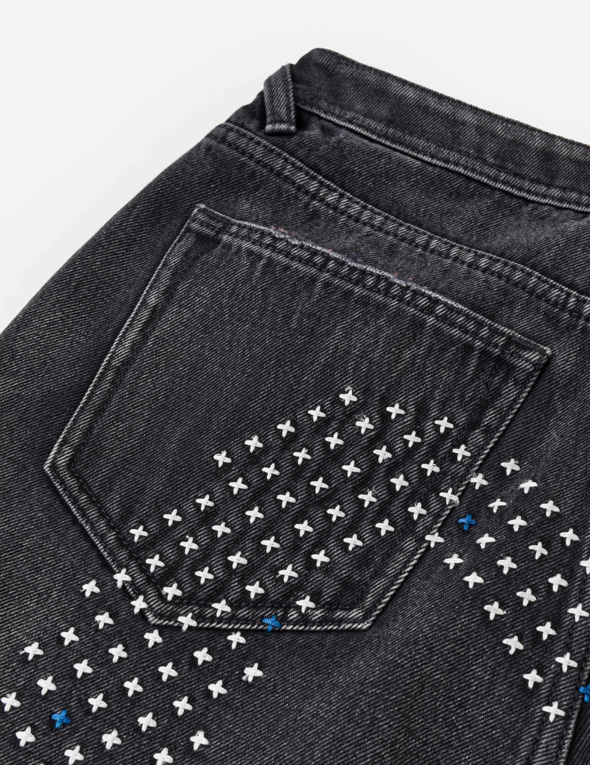 刺し子猫大黒 ジーンズ – EVISU