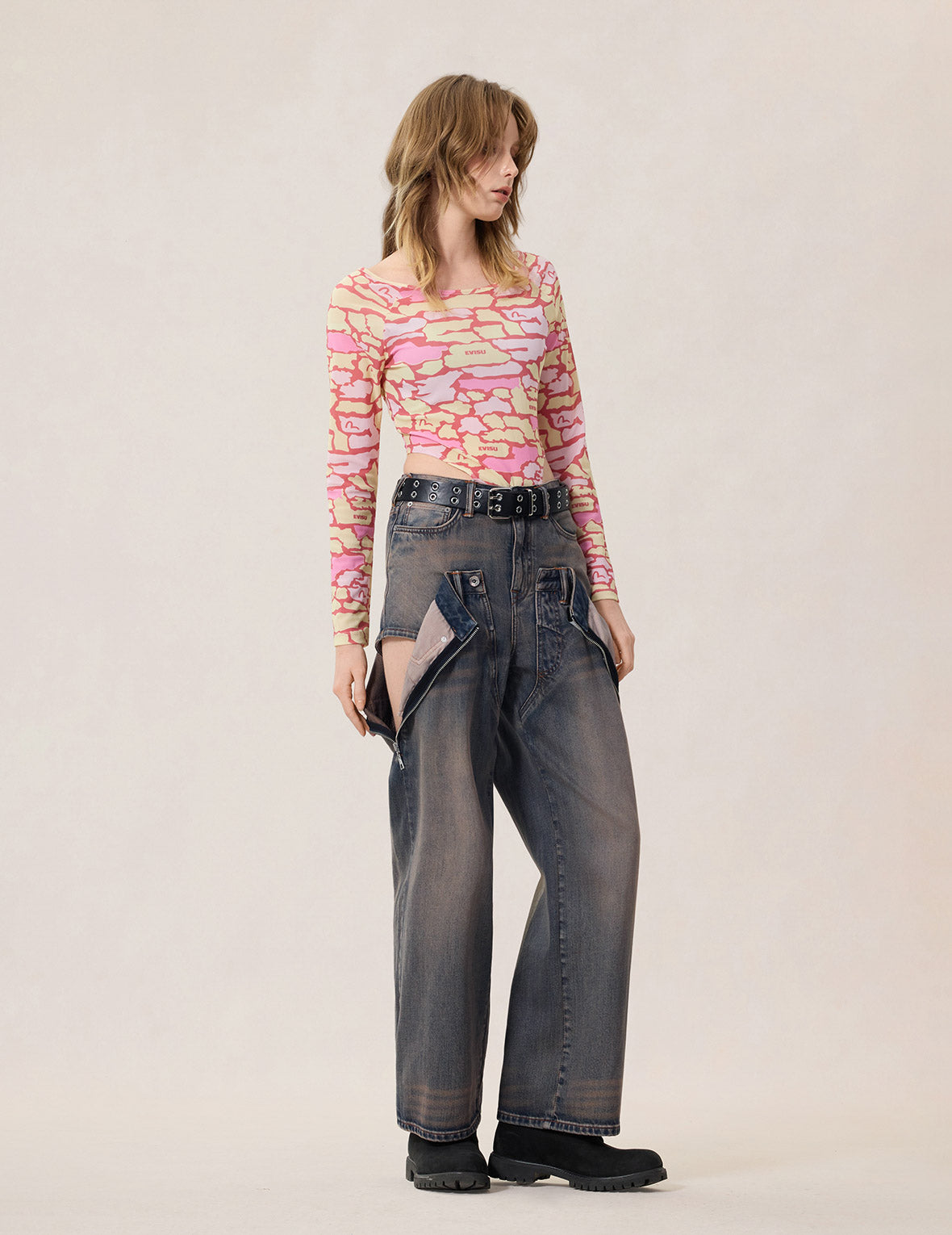 ダブルウエストバンド ジーンズ – EVISU