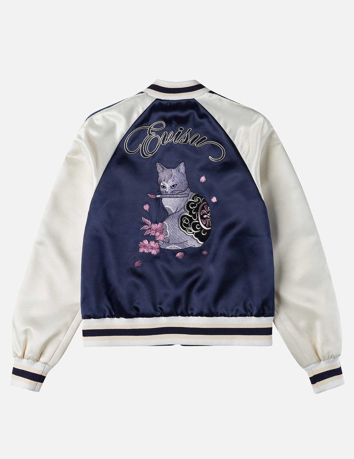 猫テーマ刺繍 スカジャン – EVISU