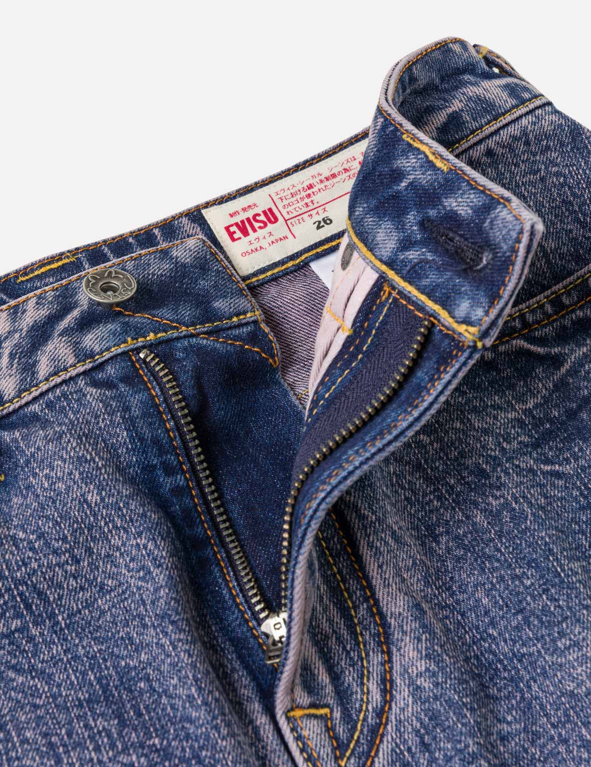 スタッズデニム カーゴスカート – EVISU