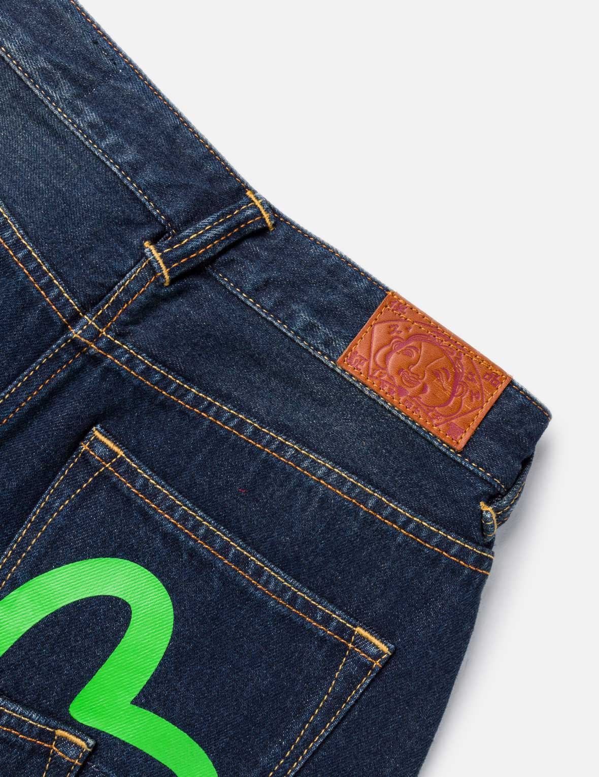 カモメプリントマルチポケット デニムスカート – EVISU カモメプリントマルチポケット デニムスカート – EVISU