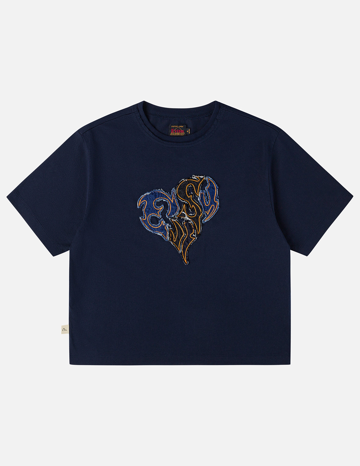 EVISUデニムアップリケ Tシャツ