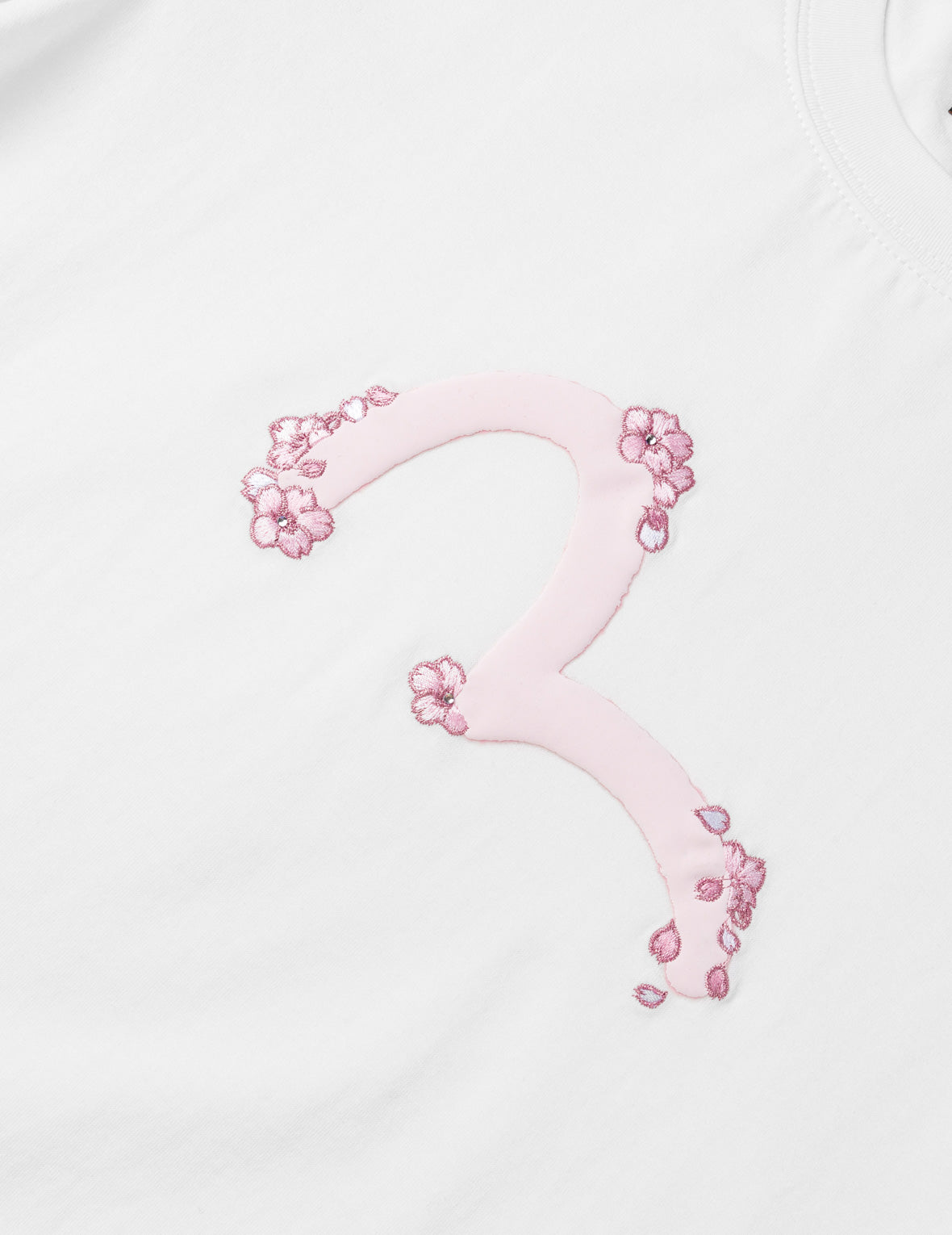 桜刺繍カモメプリント Tシャツ