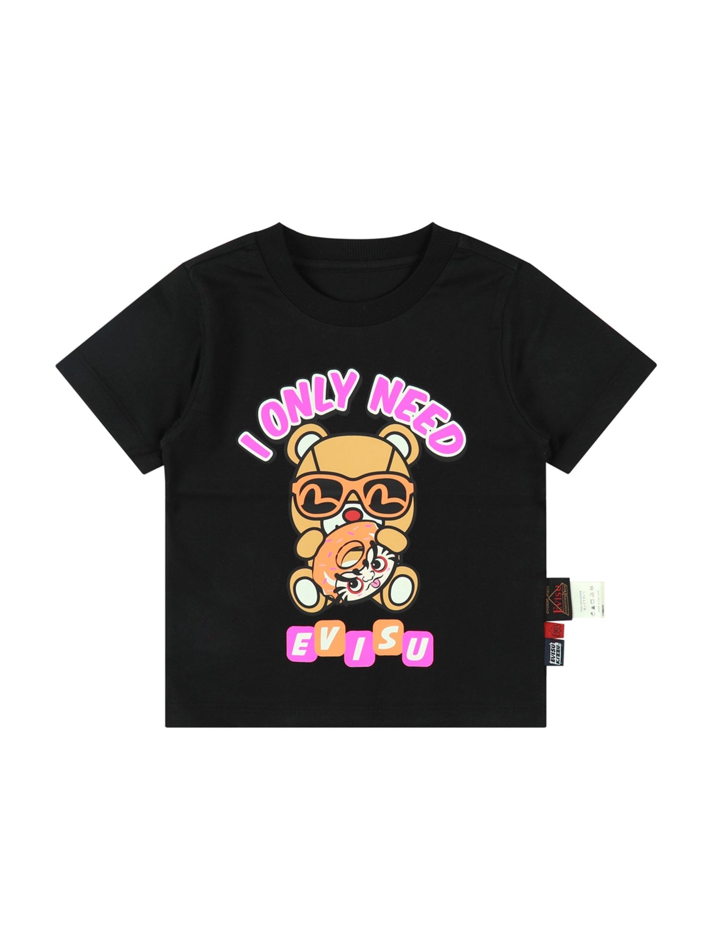 Daruma Donut Bear and Seagull Print Regular Fit T-shirt