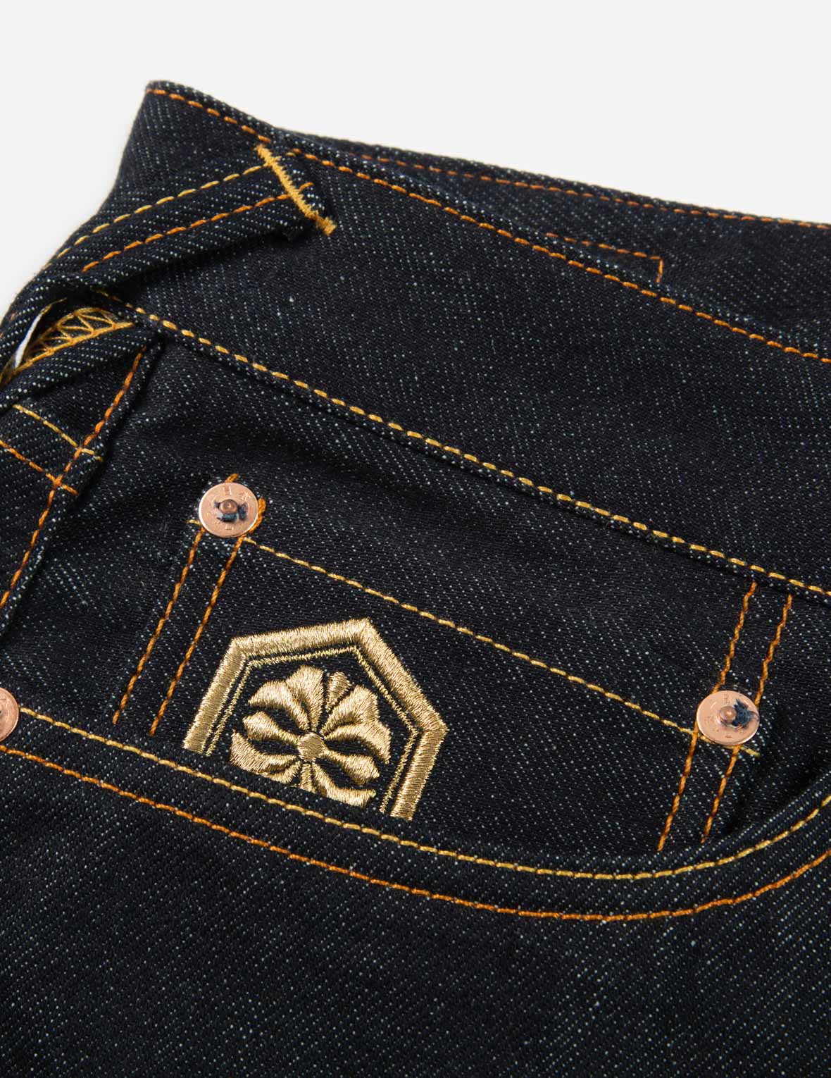 Hand-brushed Style Daicock Carrot-Fit Denim Jeans #2017