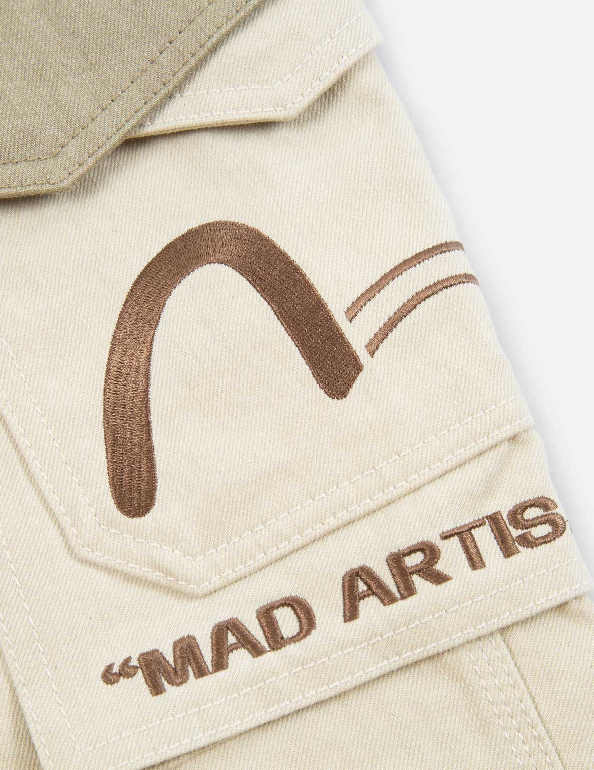 Branding Embroidery Straight-fit Cargo Pants