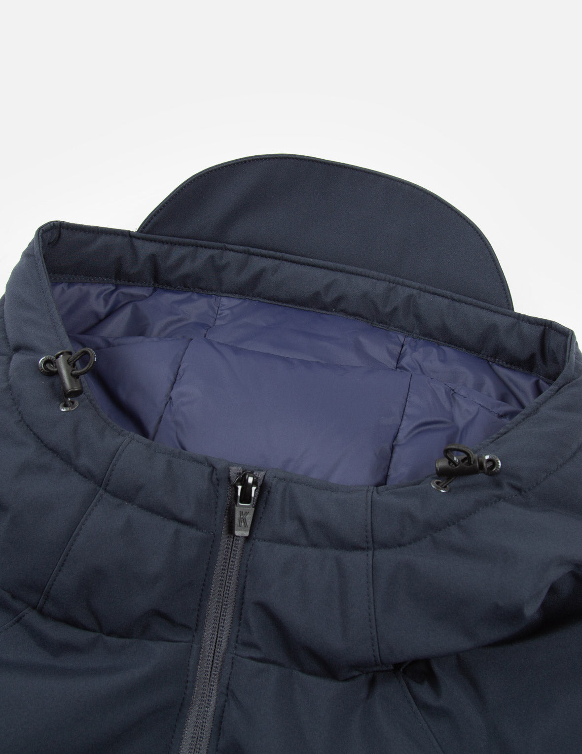 Moving Seagull PVC Patch Hooded Down Jacket