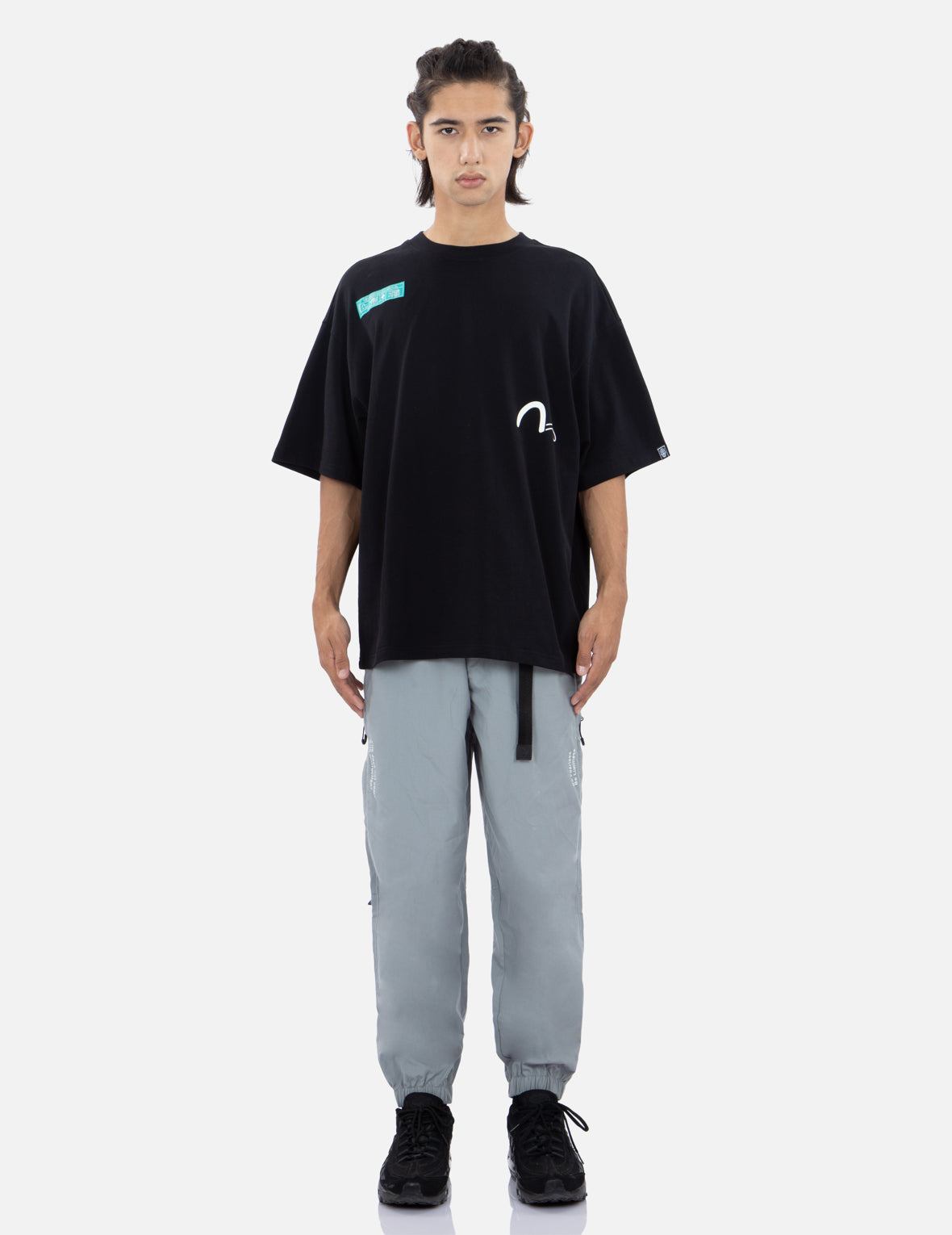 Seagull Print Cargo Pants