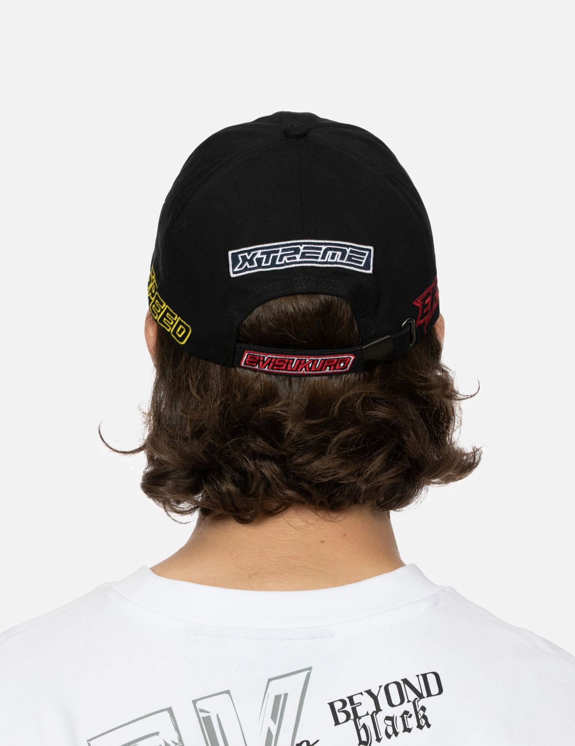 Racing Chrome Flame and Kamon Embroidery Cap