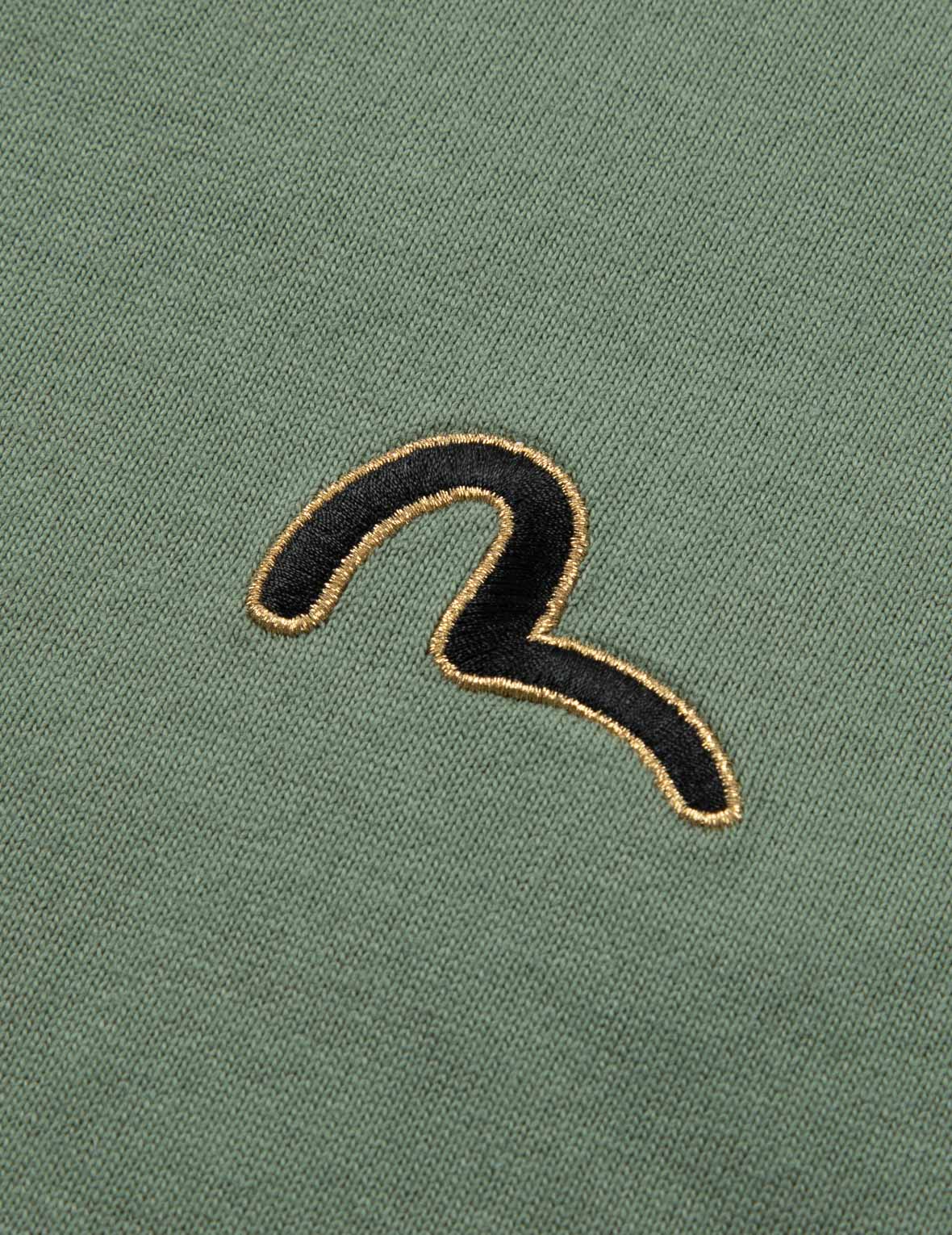カモメ刺繍と鯉プリントリラックスフィットTシャツ – EVISU