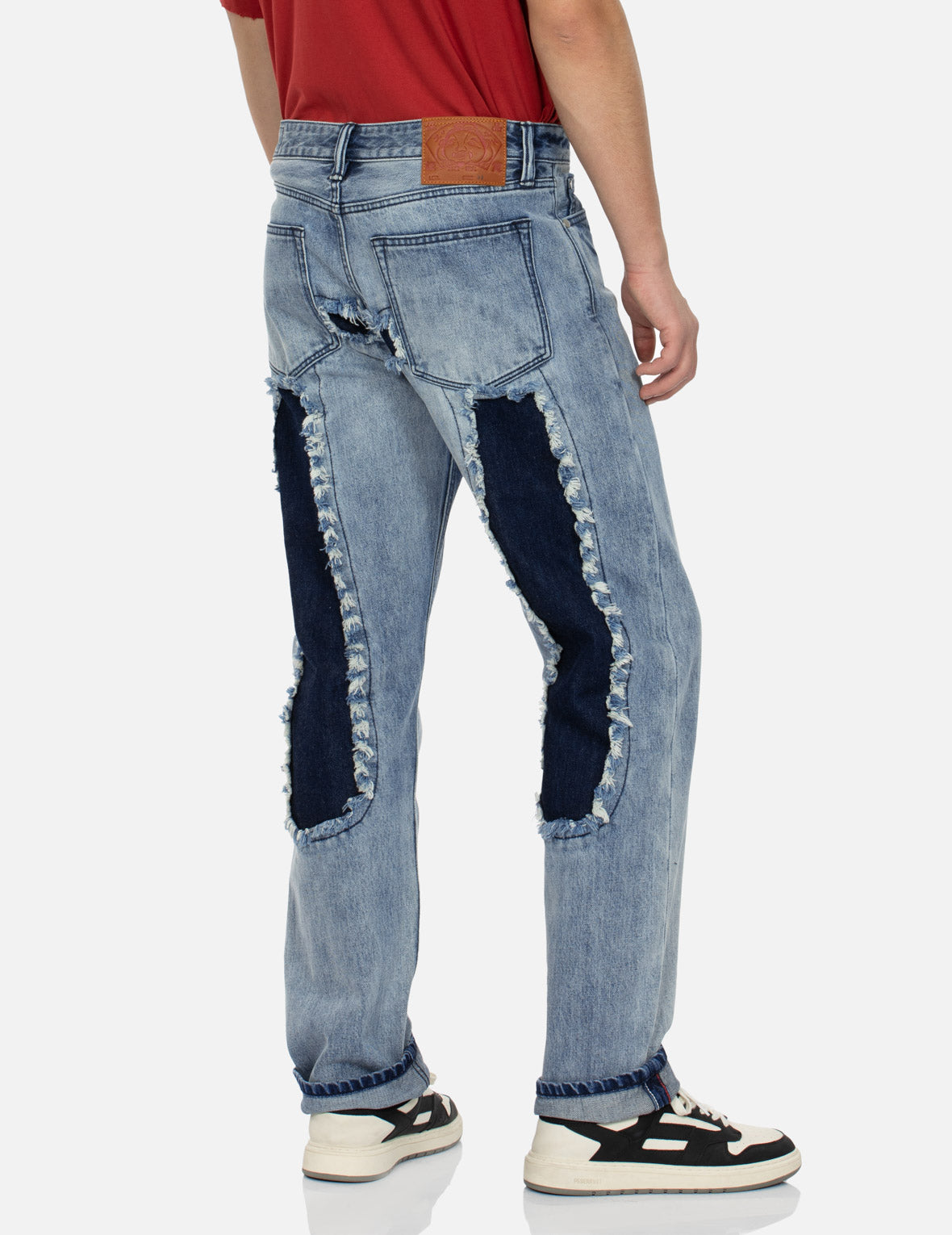 Distressed Daicock Straight Fit Washed Jeans