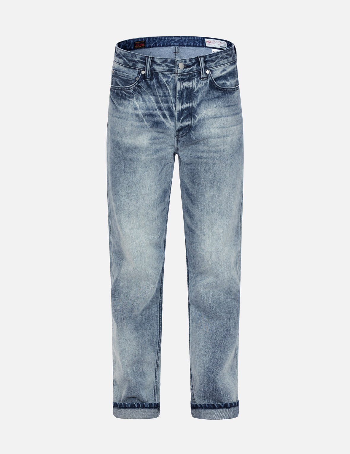 Distressed Daicock Straight Fit Washed Jeans