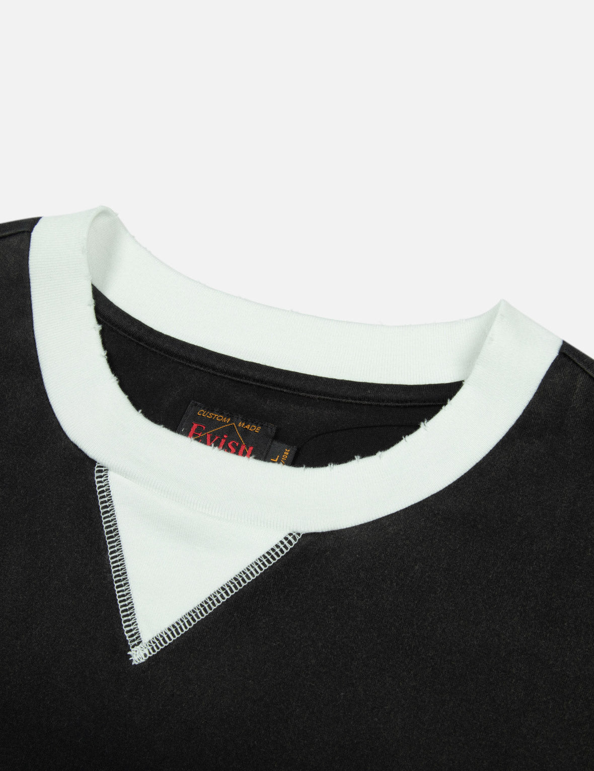 Logo Embroidery Paneling Boxy T-shirt