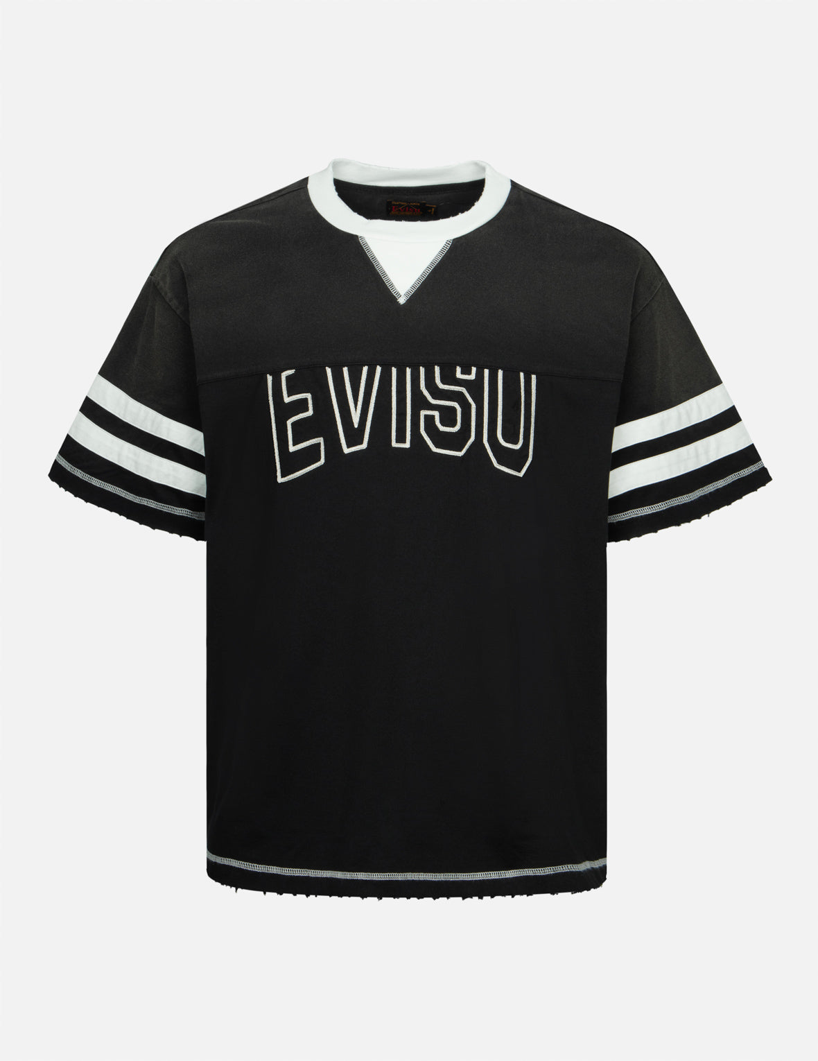 Logo Embroidery Paneling Boxy T-shirt