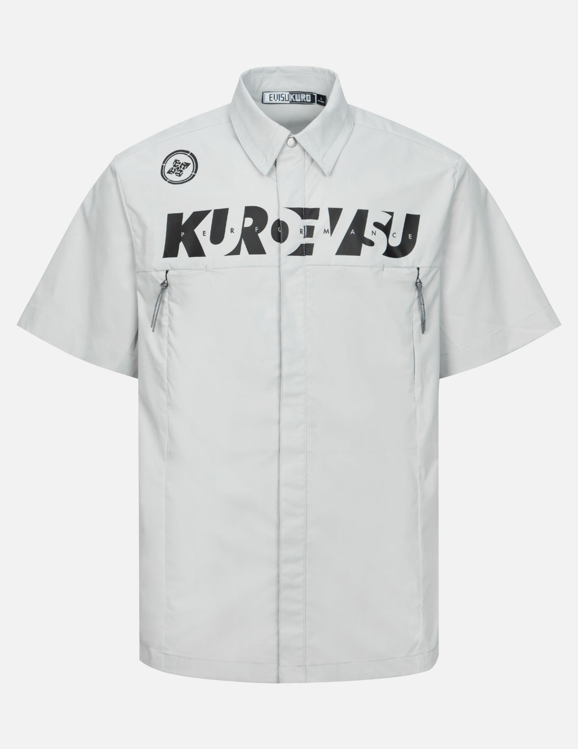 Logo and Kamon Print Regular Fit Short-Sleeves Shirt