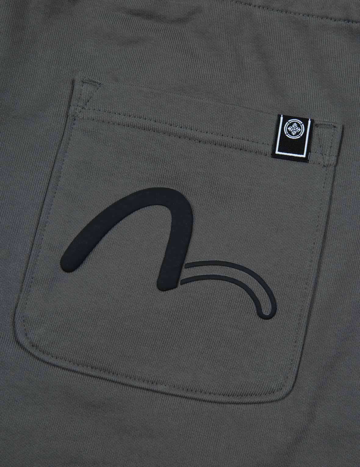 Logo and Seagull 3D print Relax Fit Sweat Shorts