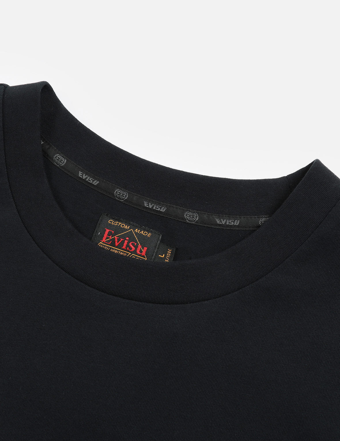 Seagull-print Denim Pocket T-Shirt