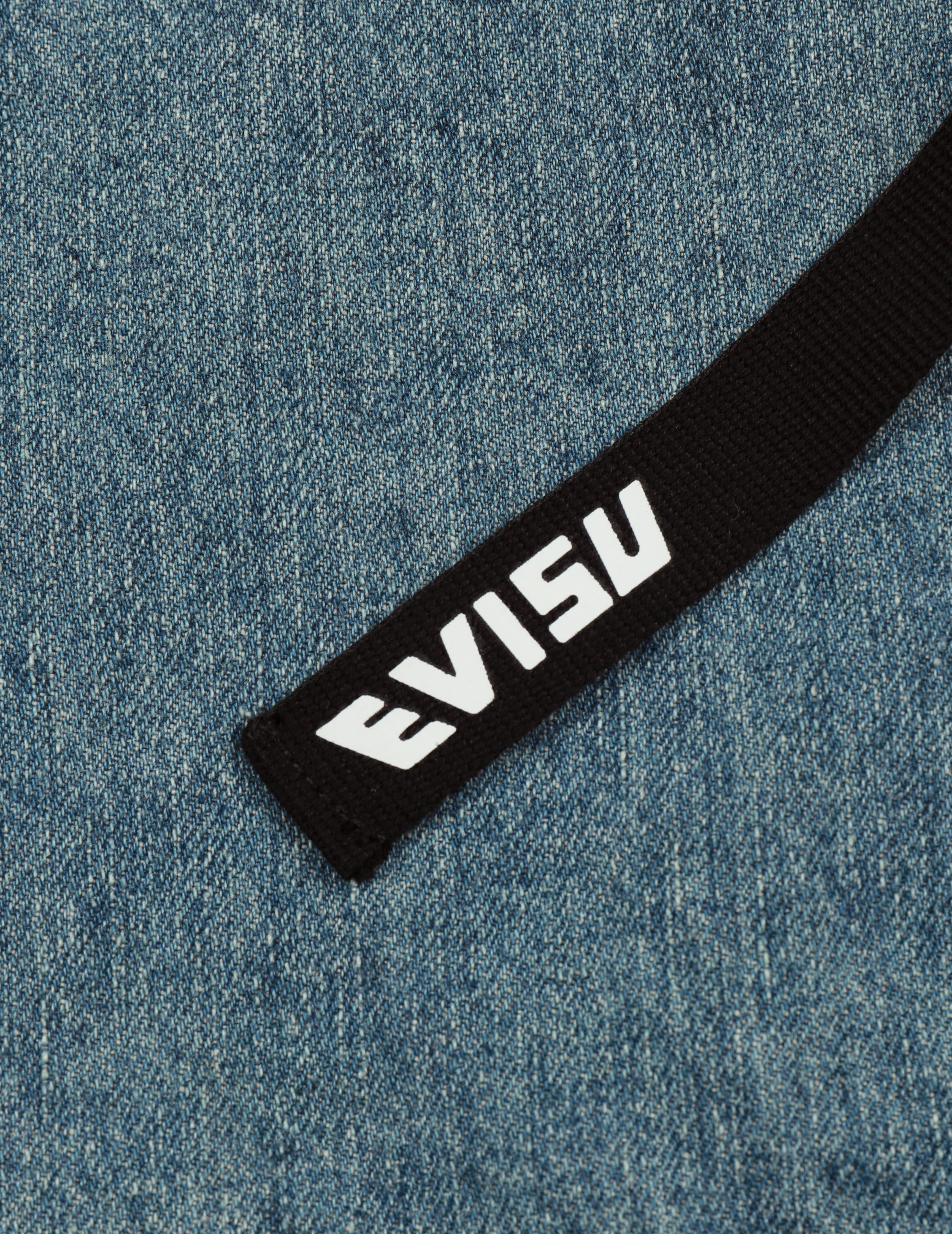 カモメプリント リラックスフィット デニムショートパンツ – EVISU