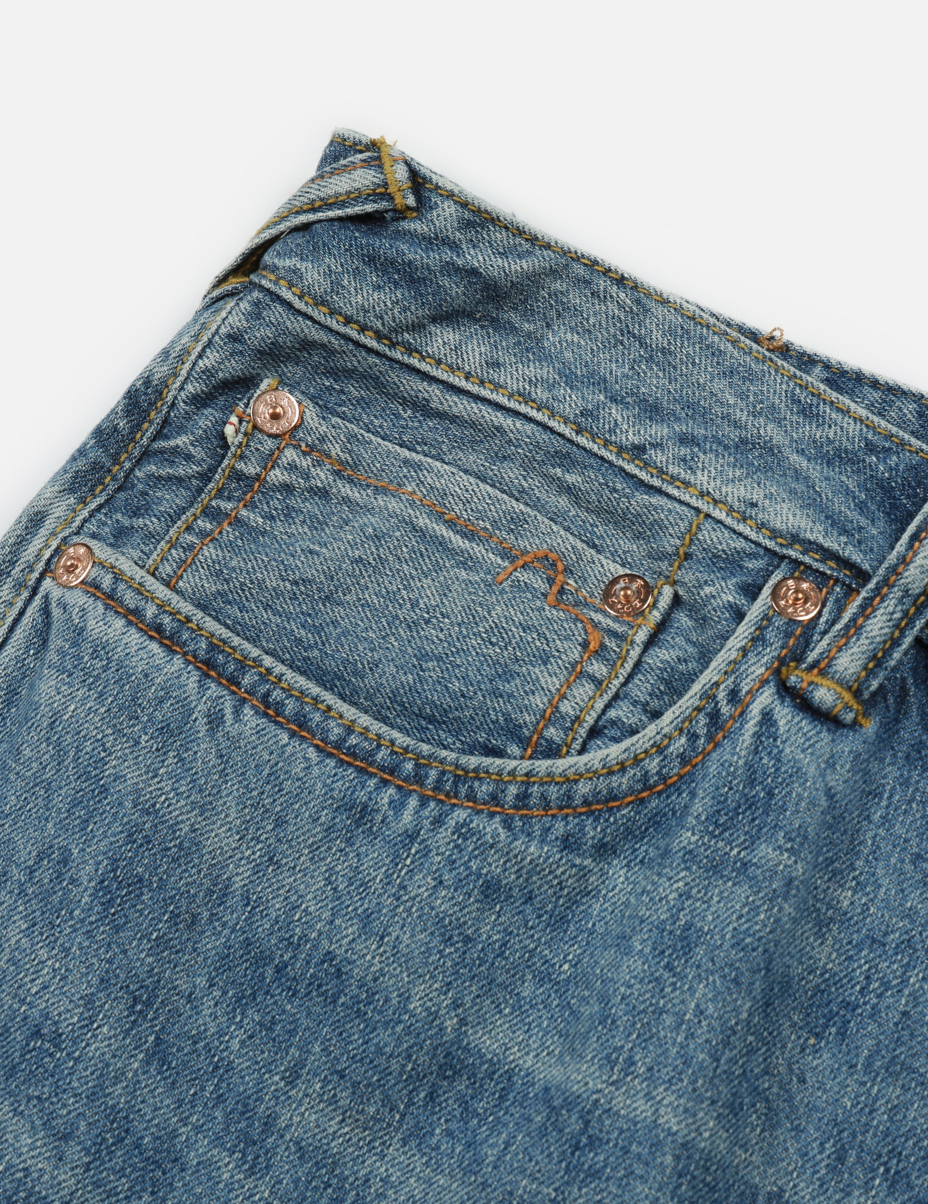 カモメプリント リラックスフィット デニムショートパンツ – EVISU