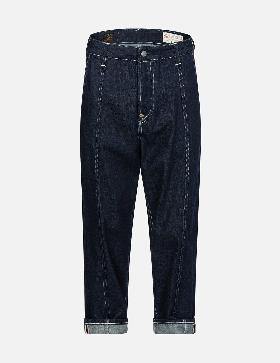 カモメとロゴプリントのバルーンフィットジーンズ