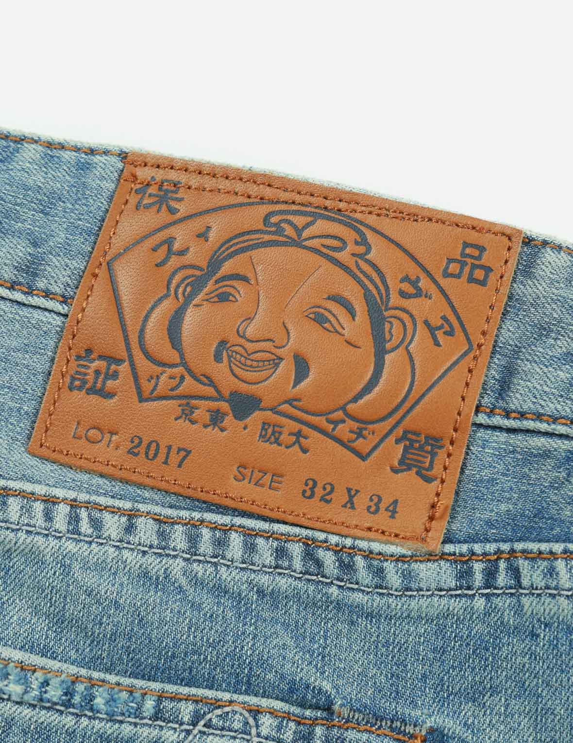 ウォッシュ加工マルチディストレストプリントスプラッターマーク