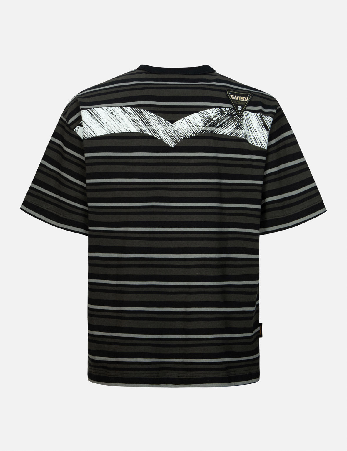 Badges and Brushstroke Daicock Print Loose Fit T-shirt