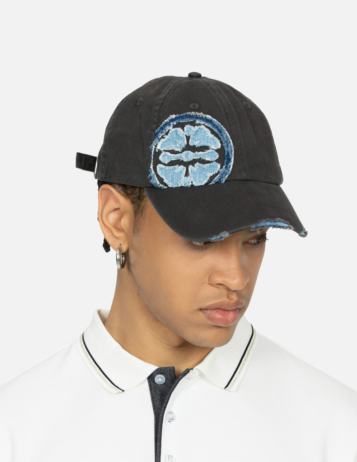 Embroidery and Distressed Effect Cap