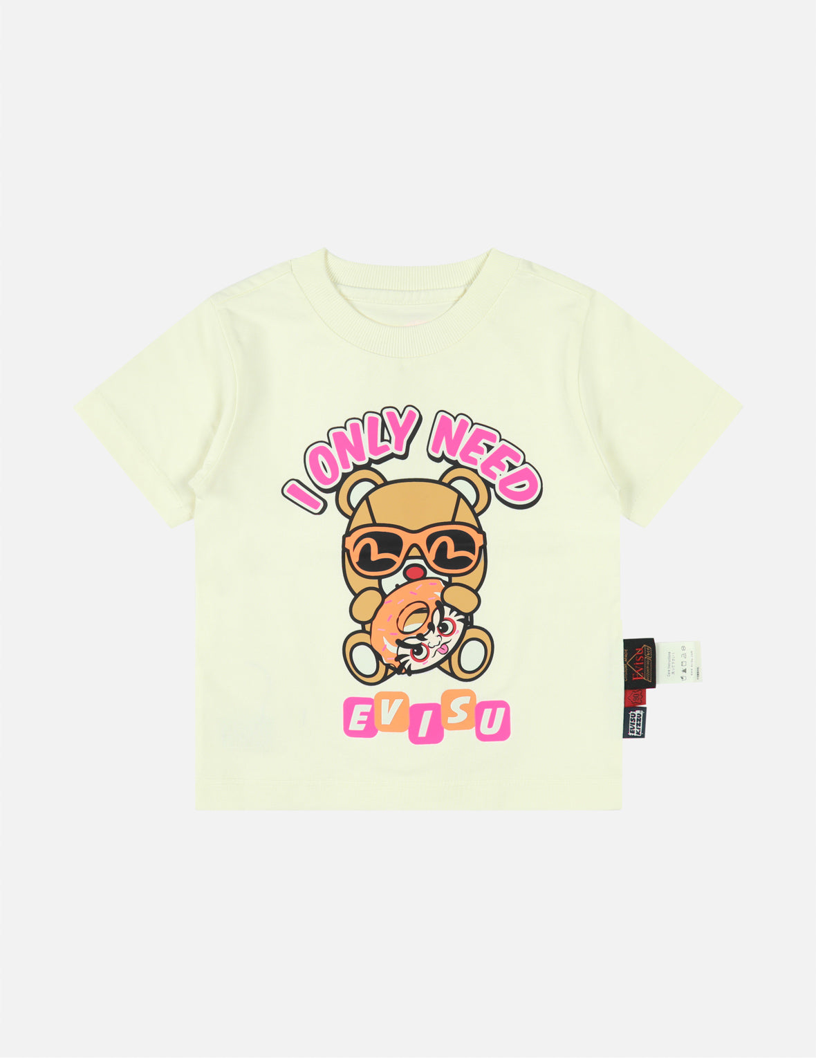 Daruma Donut Bear and Seagull Print Regular Fit T-shirt